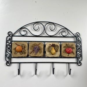 Fruit metal hook shelf